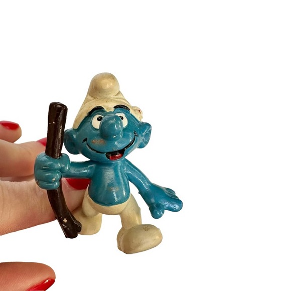 Rare Vintage Tracker Smurf Figure Schleich 1983 - Picture 1 of 7